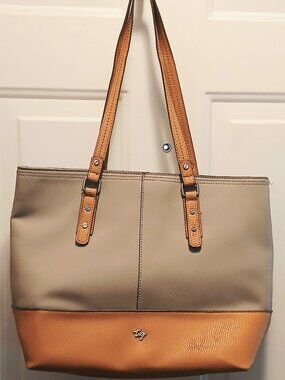 15x12" Faux Leather Tote - Like New!